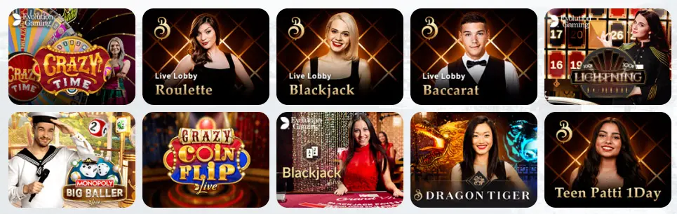 Jeux de casino en direct TombRiches Casino